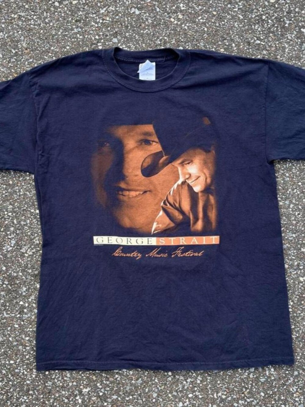 Vintage George Strait Country Music Festival Black Tee T Shirt Men’s XL